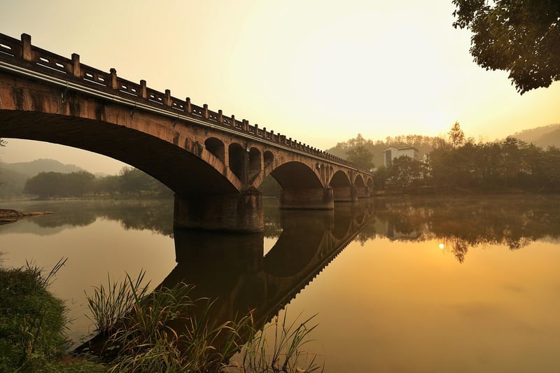 Woman Meditating at Sunrise